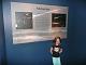 Maddie at the Tellus Museum meteorite exhibit